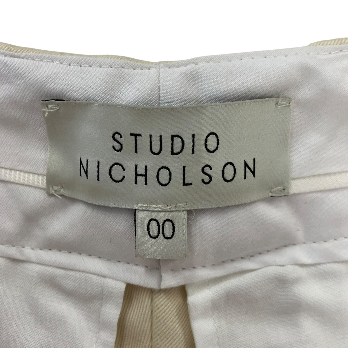 STUDIO NICHOLSON ワイドチノパンツ 古着・中古-6枚目のアイテム画像