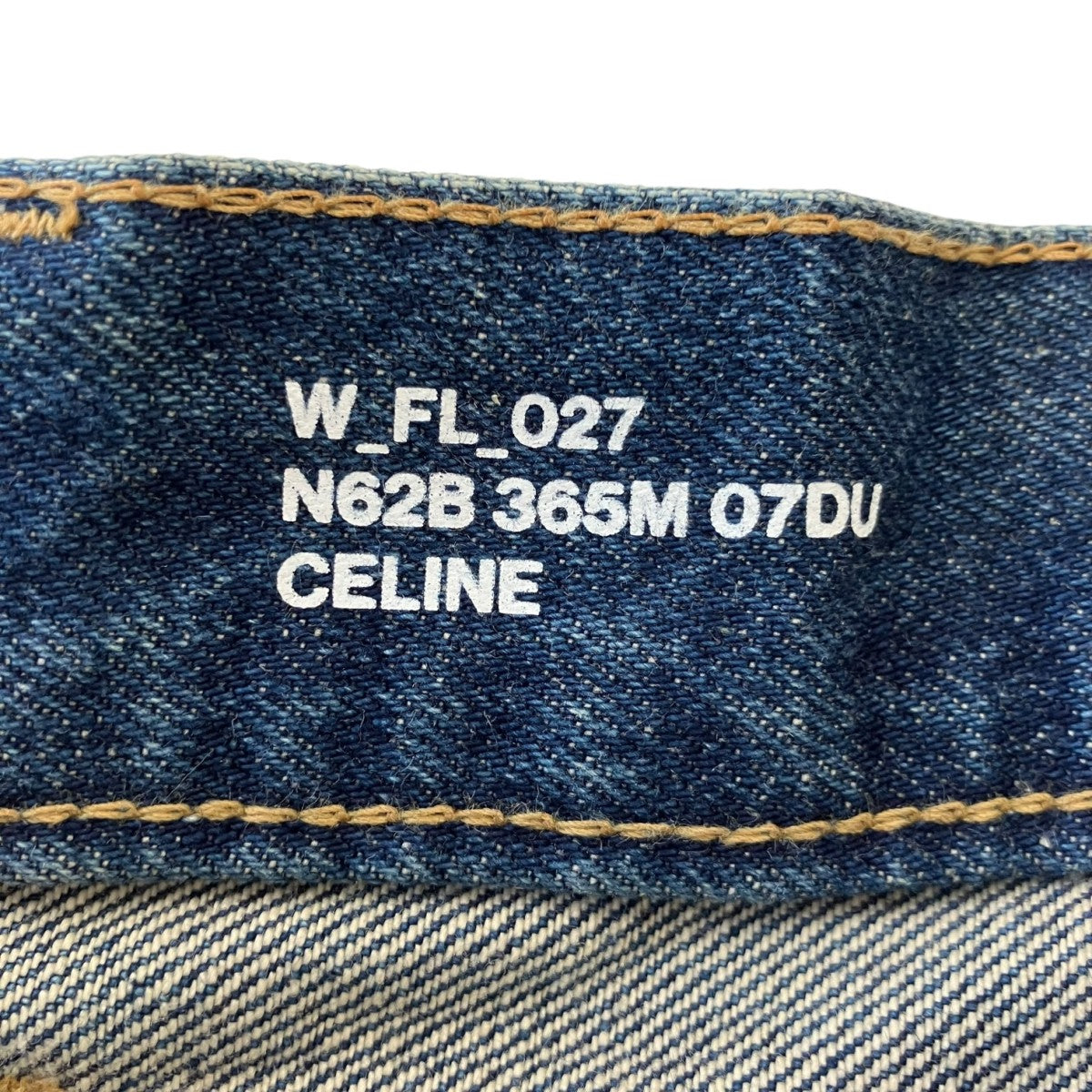 CELINE 25SSフレアレッグデニムパンツN62B 365M 07DU 古着・中古-5枚目のアイテム画像