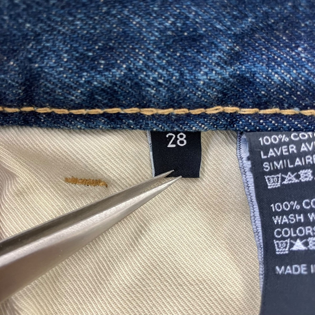 CELINE 25SSフレアレッグデニムパンツN62B 365M 07DU 古着・中古-6枚目のアイテム画像