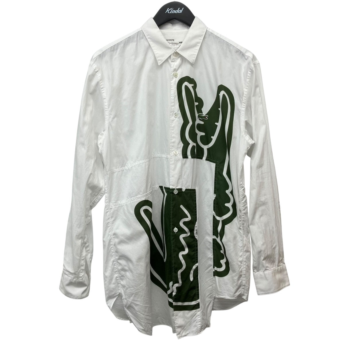 LACOSTE×COMME des GARCONS 長袖プリントシャツFL-B011 古着・中古-1枚目のアイテム画像