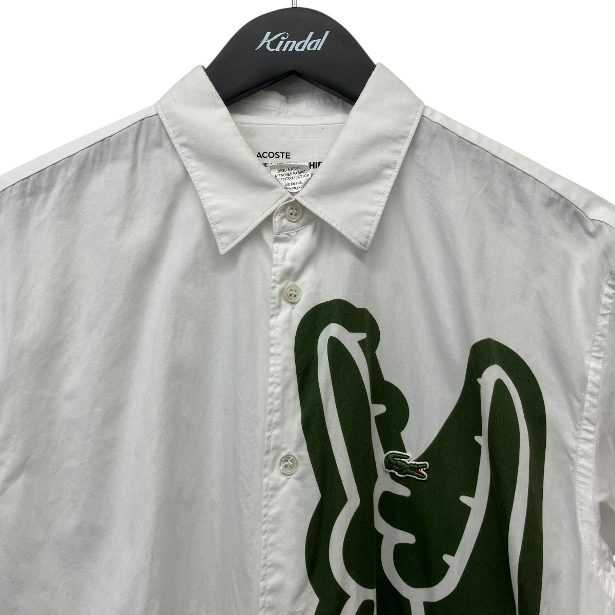 LACOSTE×COMME des GARCONS 長袖プリントシャツFL-B011 古着・中古-3枚目のアイテム画像