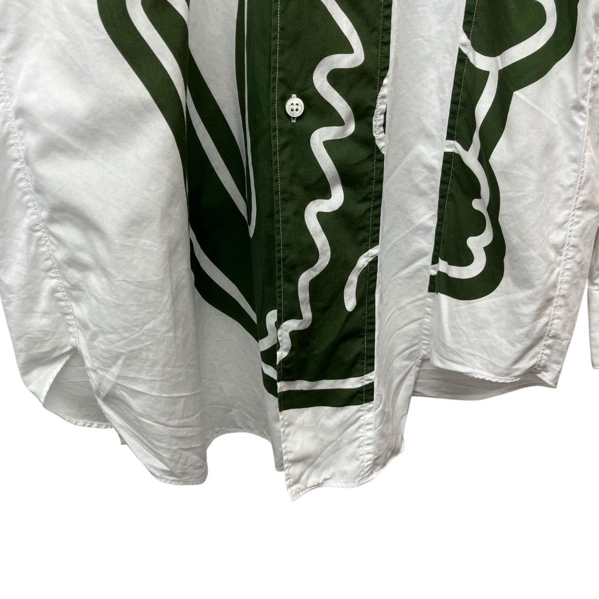 LACOSTE×COMME des GARCONS 長袖プリントシャツFL-B011 古着・中古-4枚目のアイテム画像