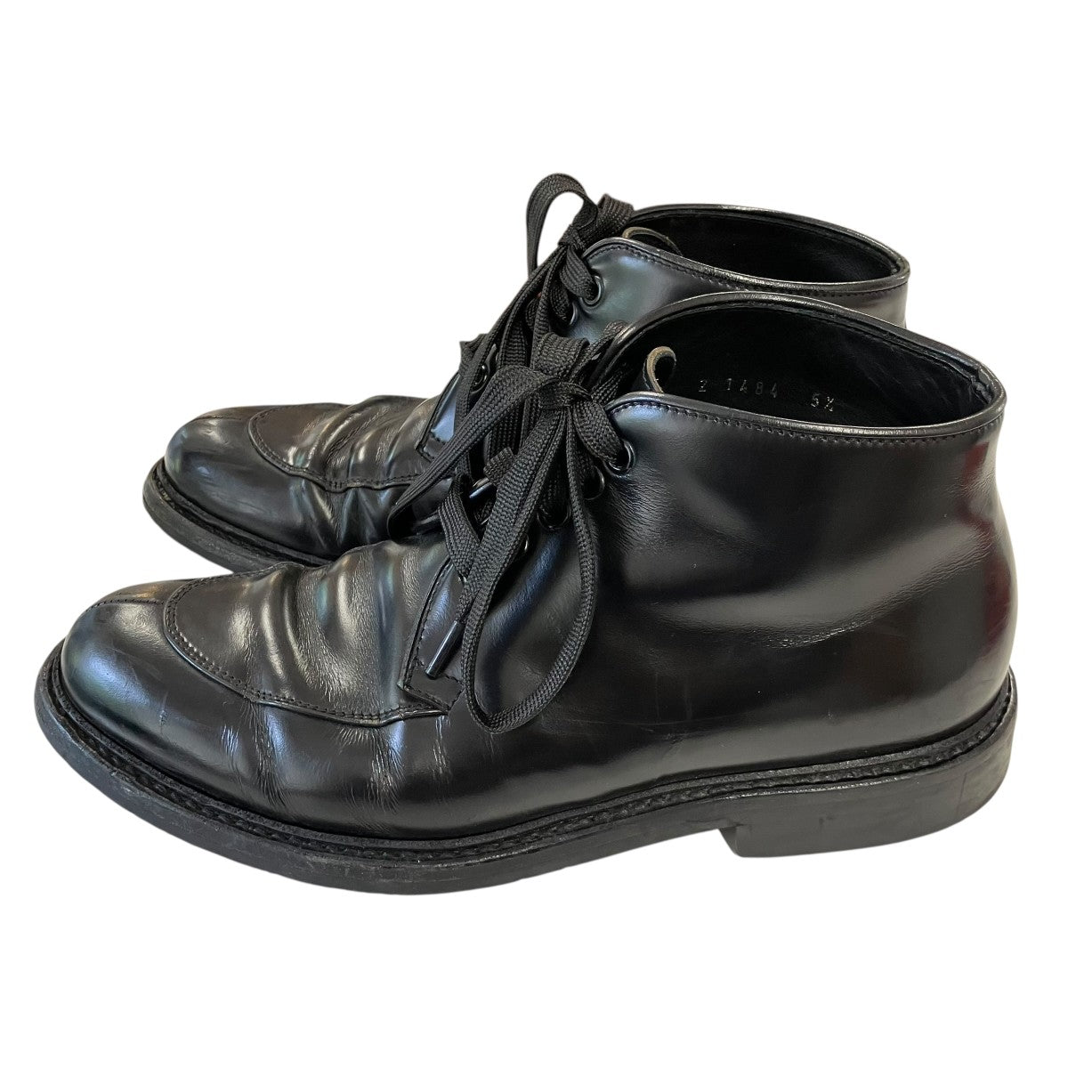 PRADA 5ホールレザーブーツ1484 古着・中古-3枚目のアイテム画像