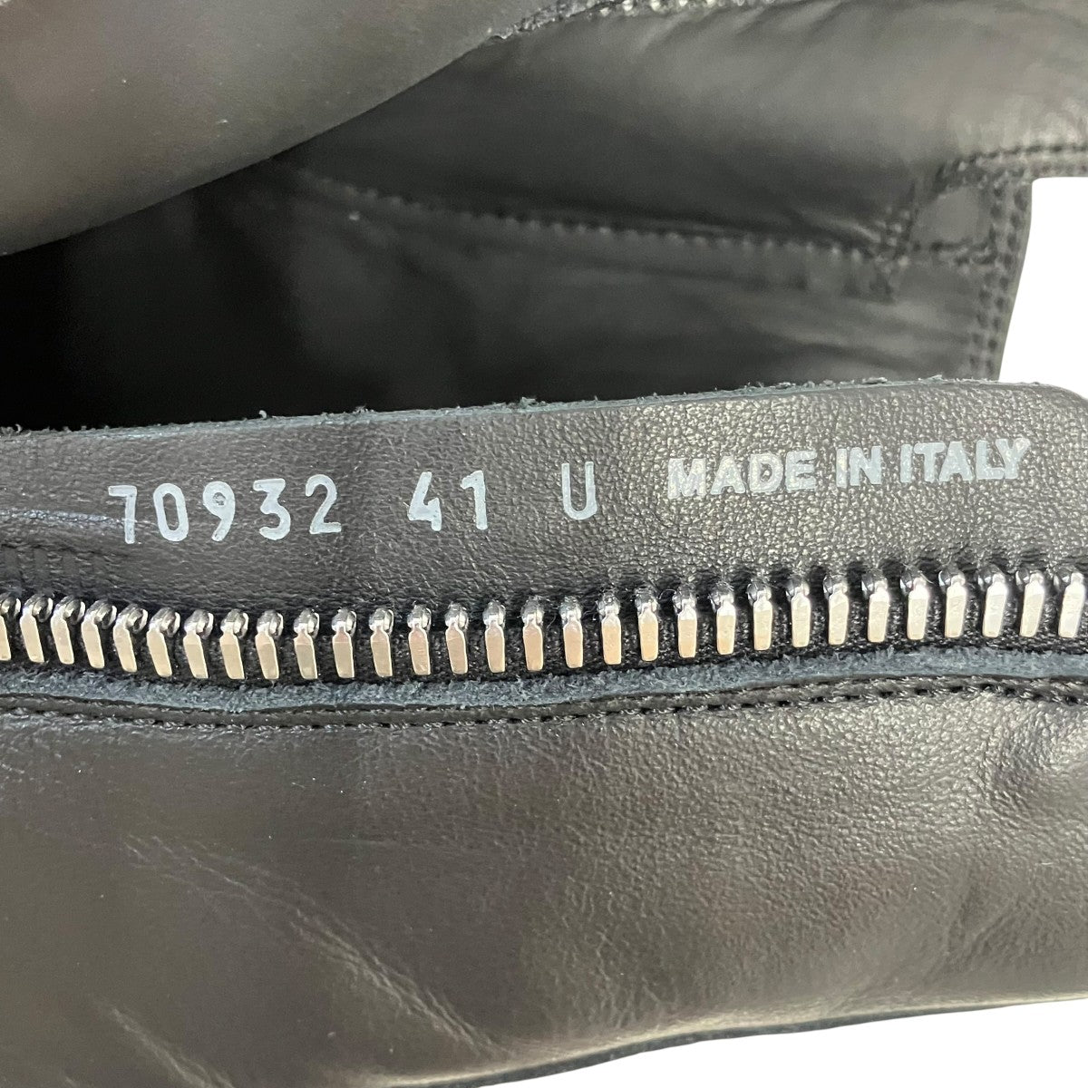 RICK OWENS 26SSSNEAKERSラモーンズレザーハイカットスニーカーRU02E1890 古着・中古-6枚目のアイテム画像