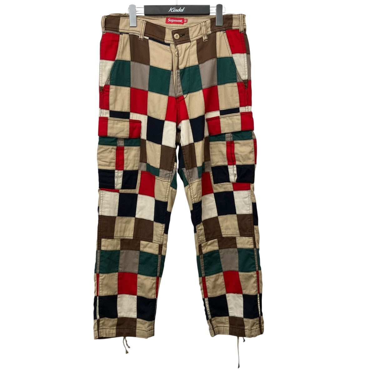Supreme 19SSPatchwork Cargo Pantチェックパンツ 古着・中古-1枚目のアイテム画像