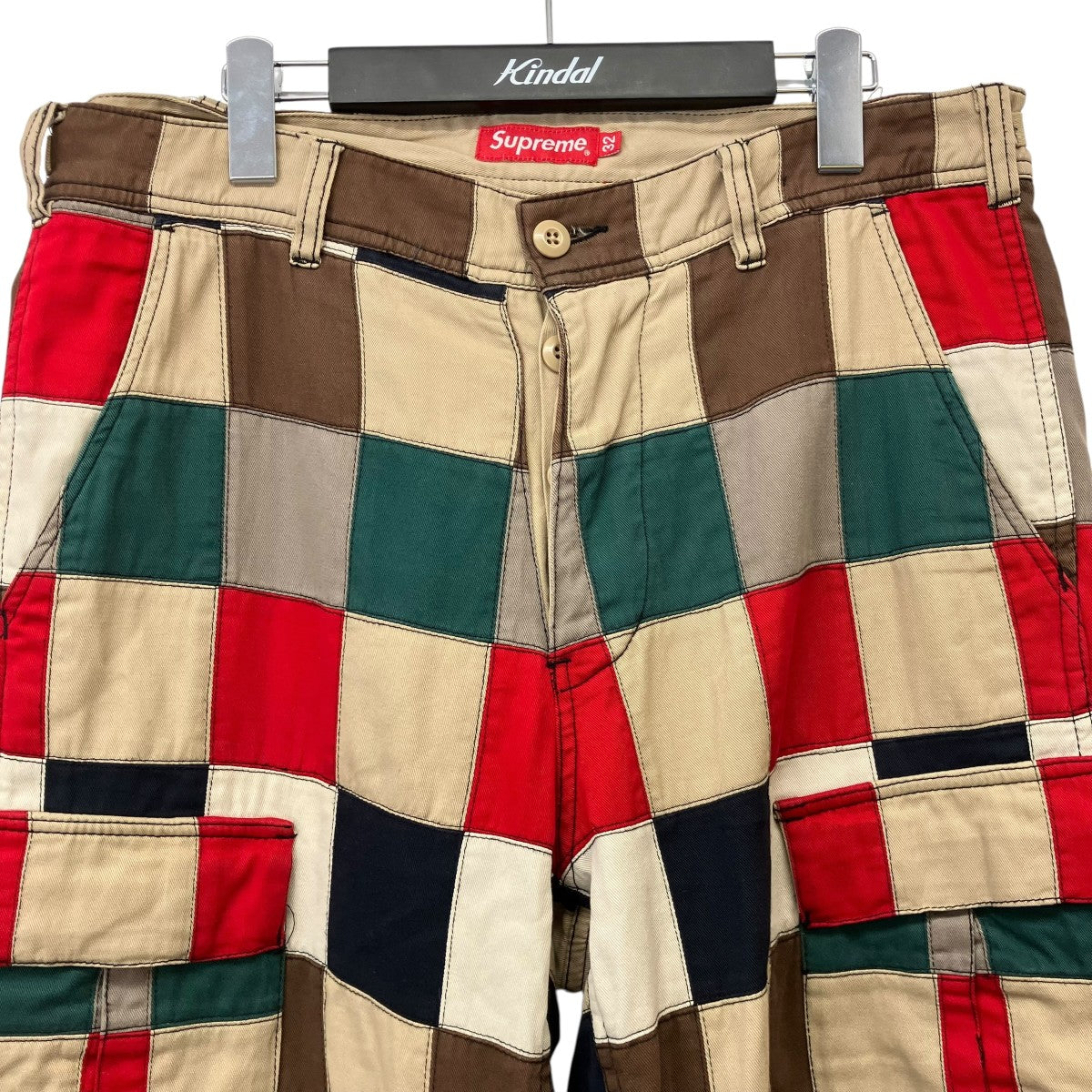 Supreme 19SSPatchwork Cargo Pantチェックパンツ 古着・中古-3枚目のアイテム画像