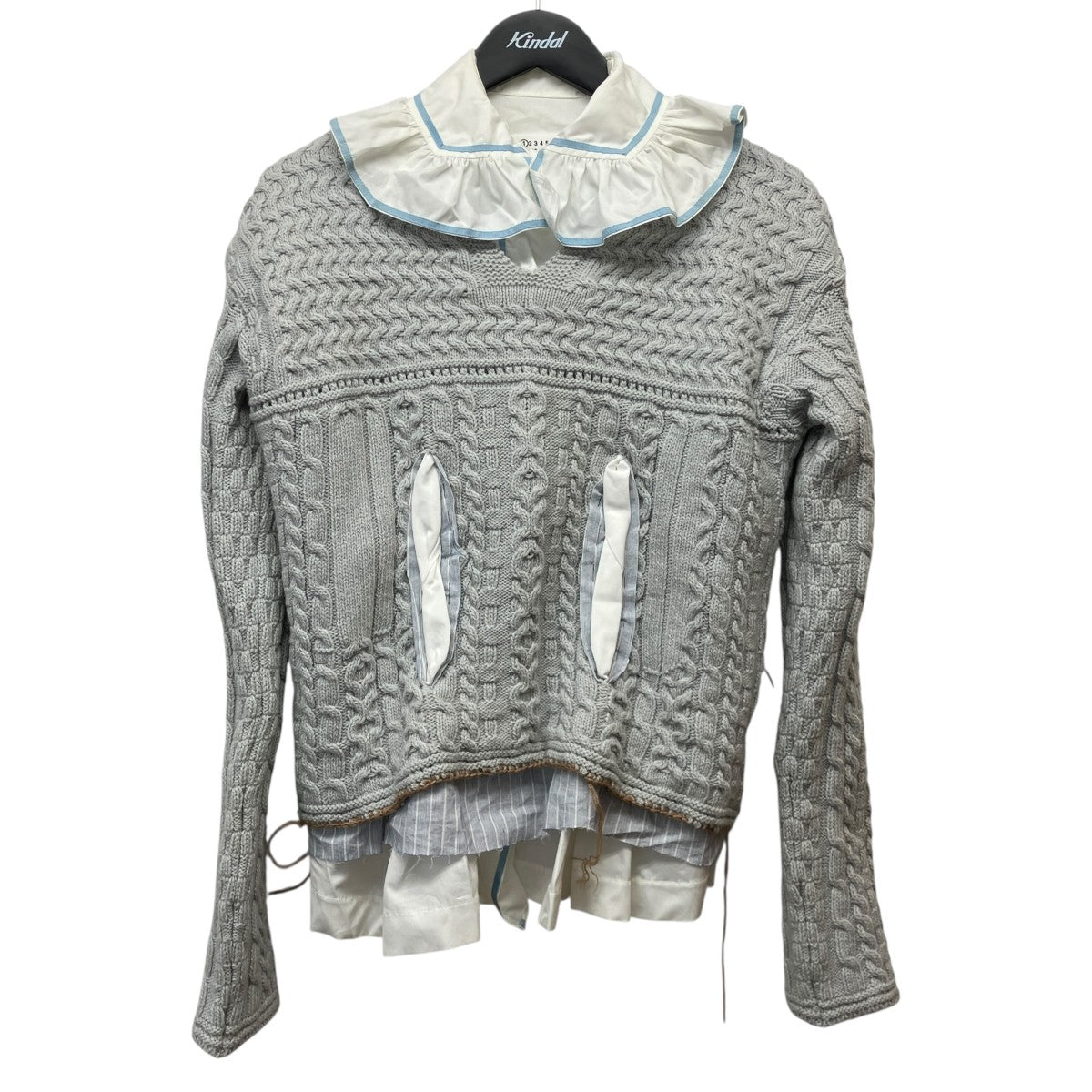 Maison Margiela 22SSレイヤードニットトップスS51GP0248 古着・中古-1枚目のアイテム画像