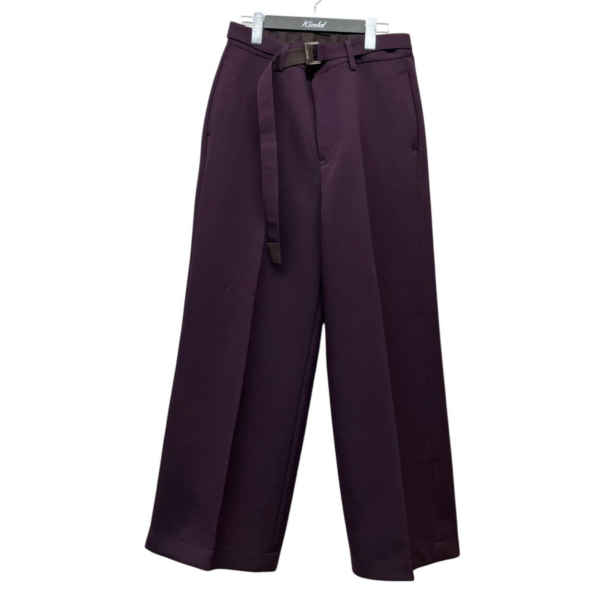 sacai 25SSベルテッドワイドパンツ25-03639M 古着・中古-1枚目のアイテム画像