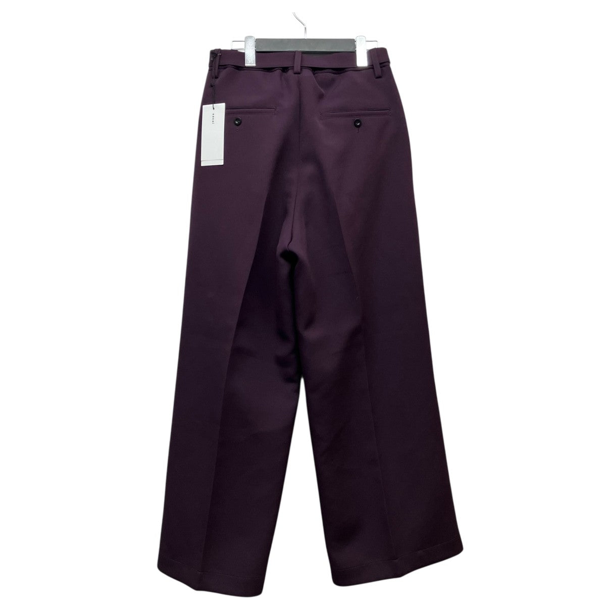 sacai 25SSベルテッドワイドパンツ25-03639M 古着・中古-2枚目のアイテム画像