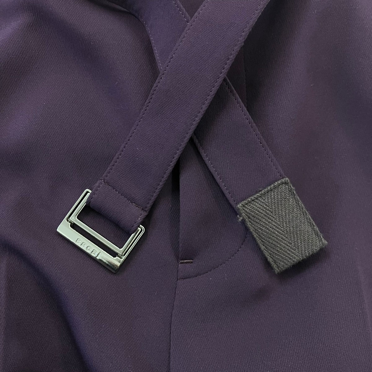 sacai 25SSベルテッドワイドパンツ25-03639M 古着・中古-6枚目のアイテム画像