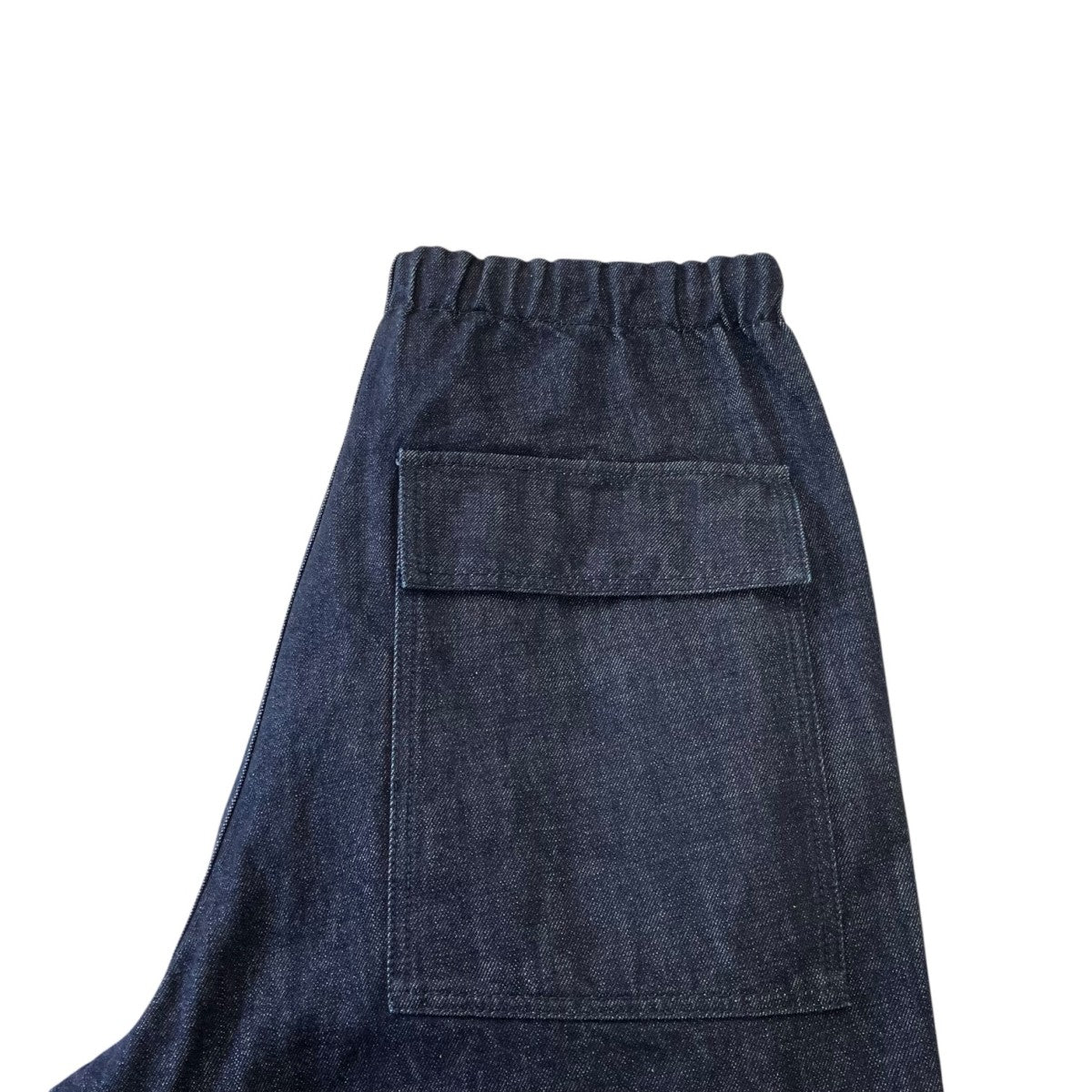 ドローストリングデニムワイドパンツJ21KA0193
