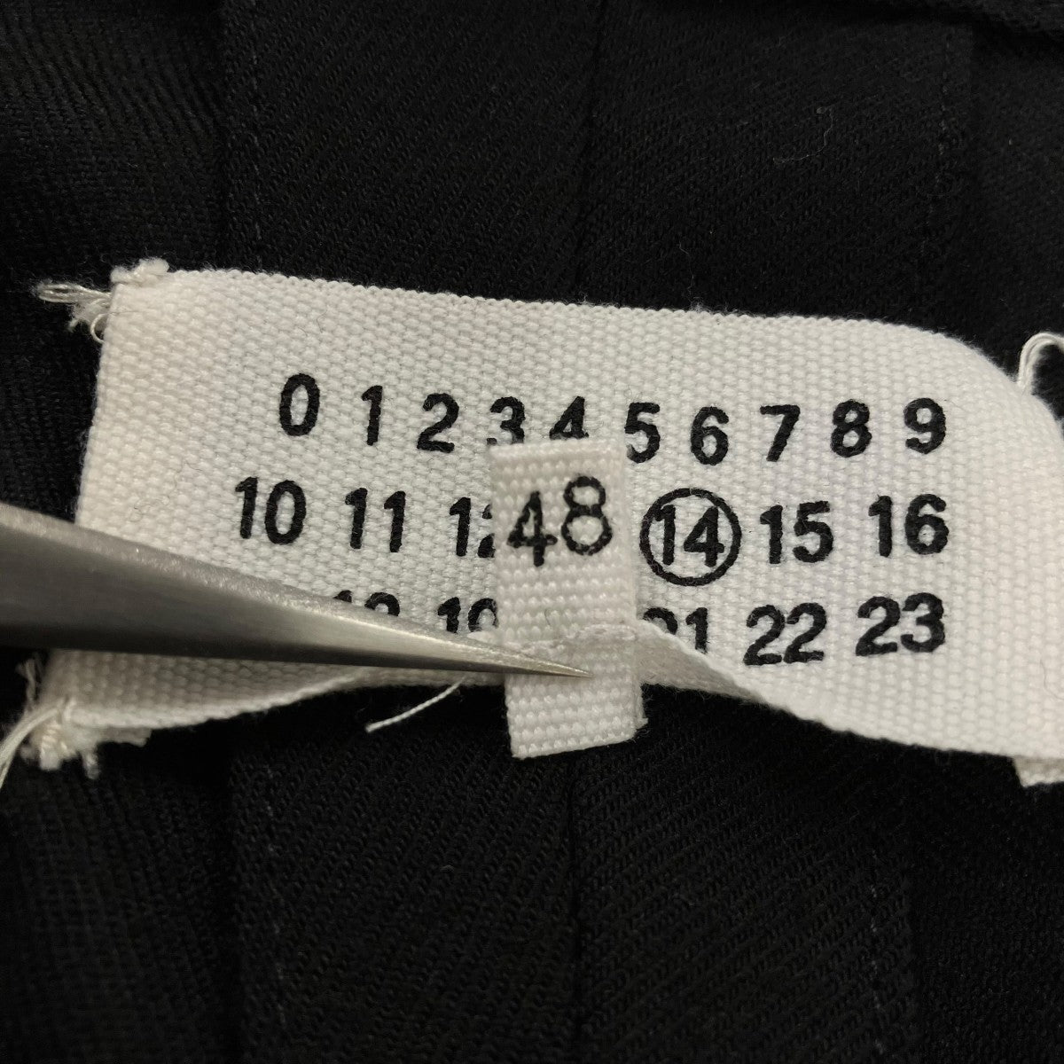 Maison Margiela ウール ドローストリング スラックスS50KA0388 S47782 古着・中古-6枚目のアイテム画像