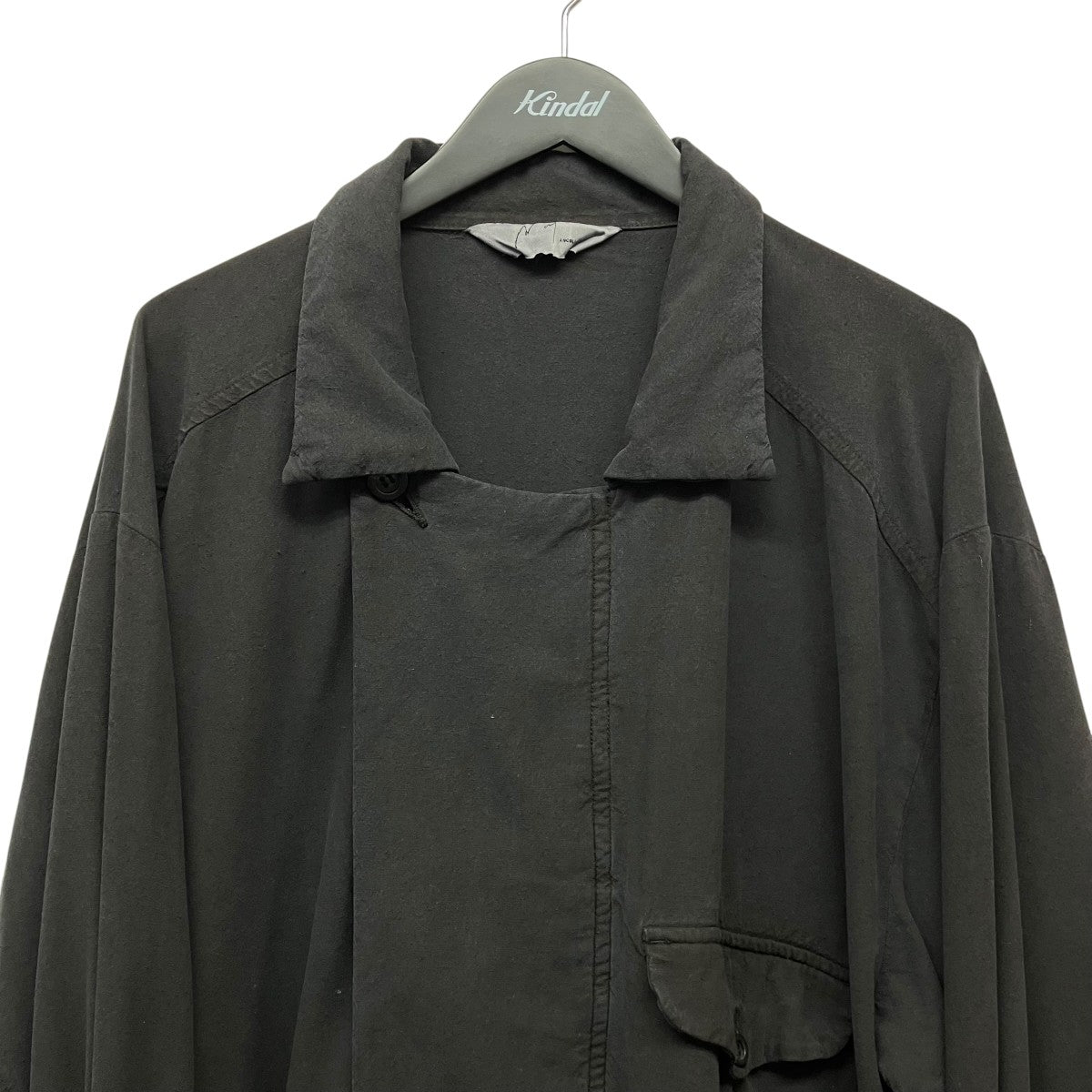 ANCELLM 24SSSILK SUEDE WRAP BLOUSONシルクネップジャケットANC-JK30 古着・中古-3枚目のアイテム画像