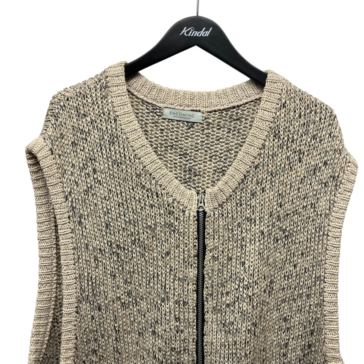 KNITTED TWO POCKET VESTジップアップニットベストSS22-KNVE