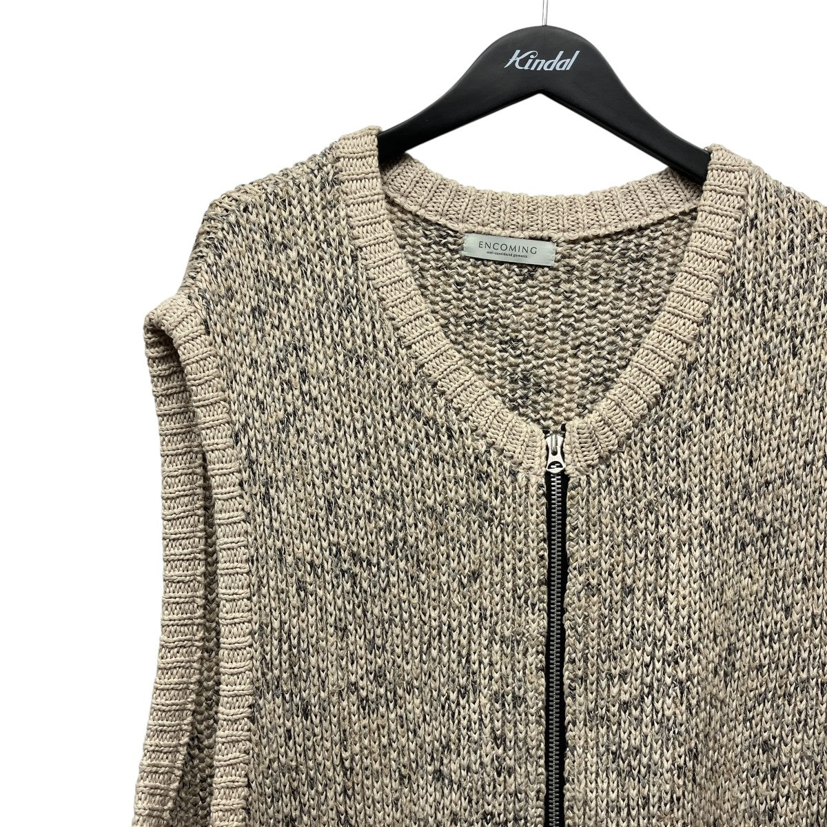 KNITTED TWO POCKET VESTジップアップニットベストSS22-KNVE