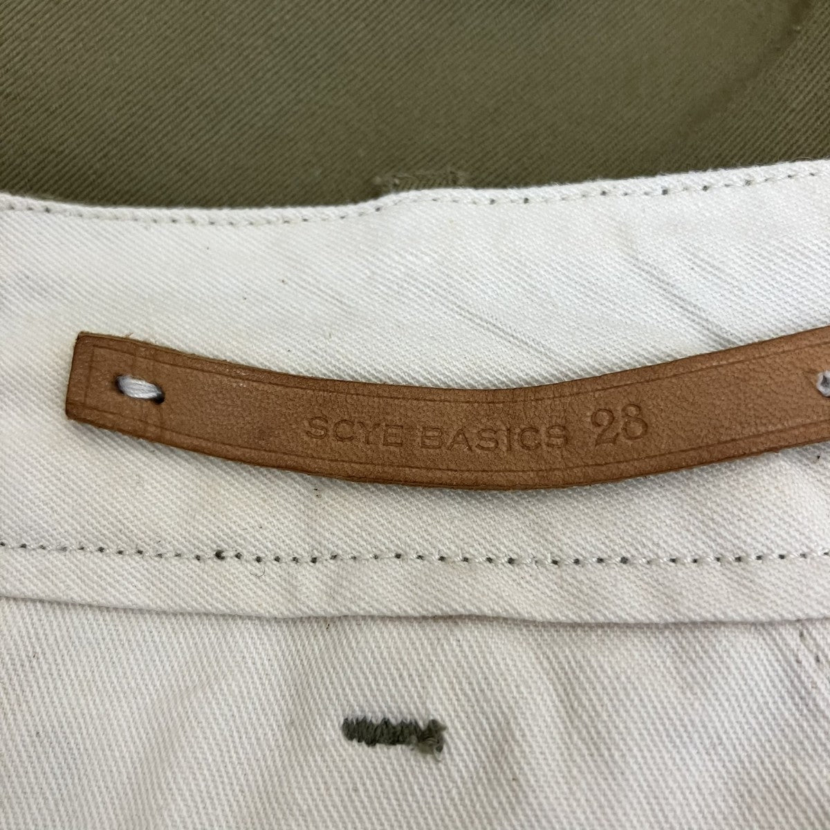 SCYEBASICS ストレートチノパン5215-81517 古着・中古-7枚目のアイテム画像