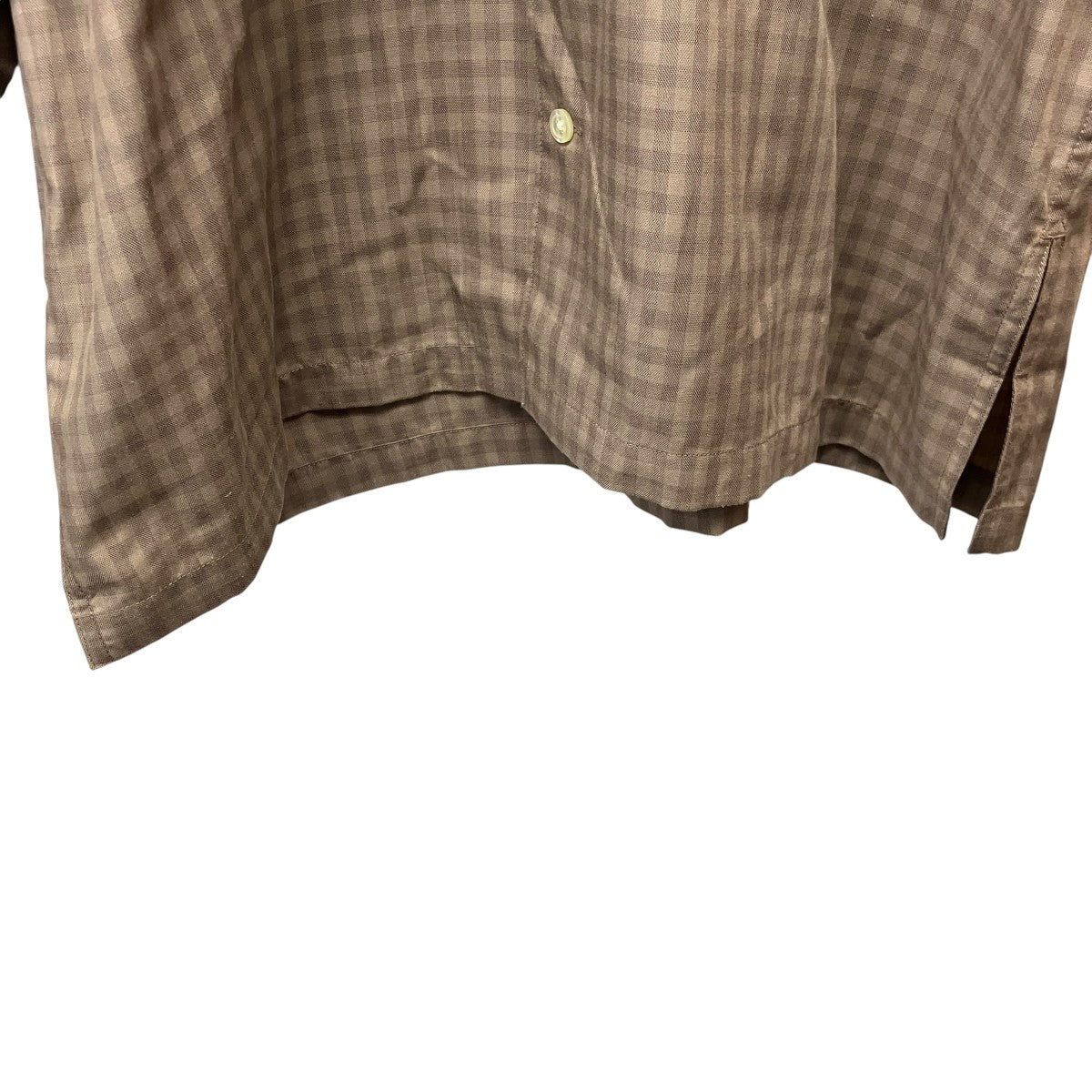 TECH SPORTS OPEN COLLAR SHIRTS L S MINI PLAIDSテックチェックシャツBE-90024