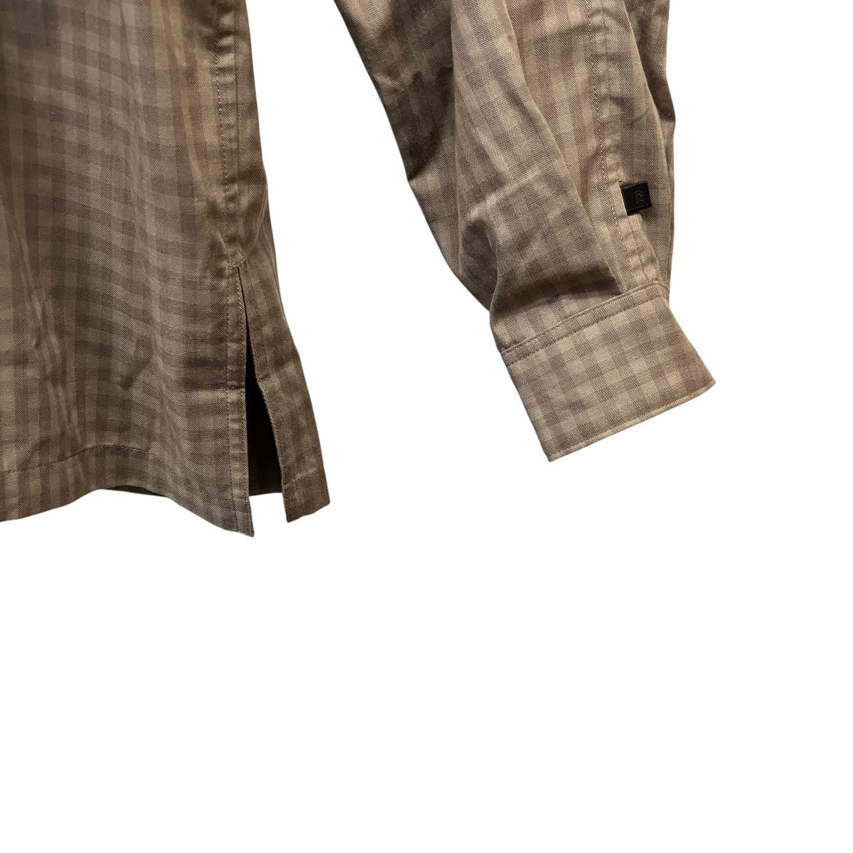 TECH SPORTS OPEN COLLAR SHIRTS L S MINI PLAIDSテックチェックシャツBE-90024