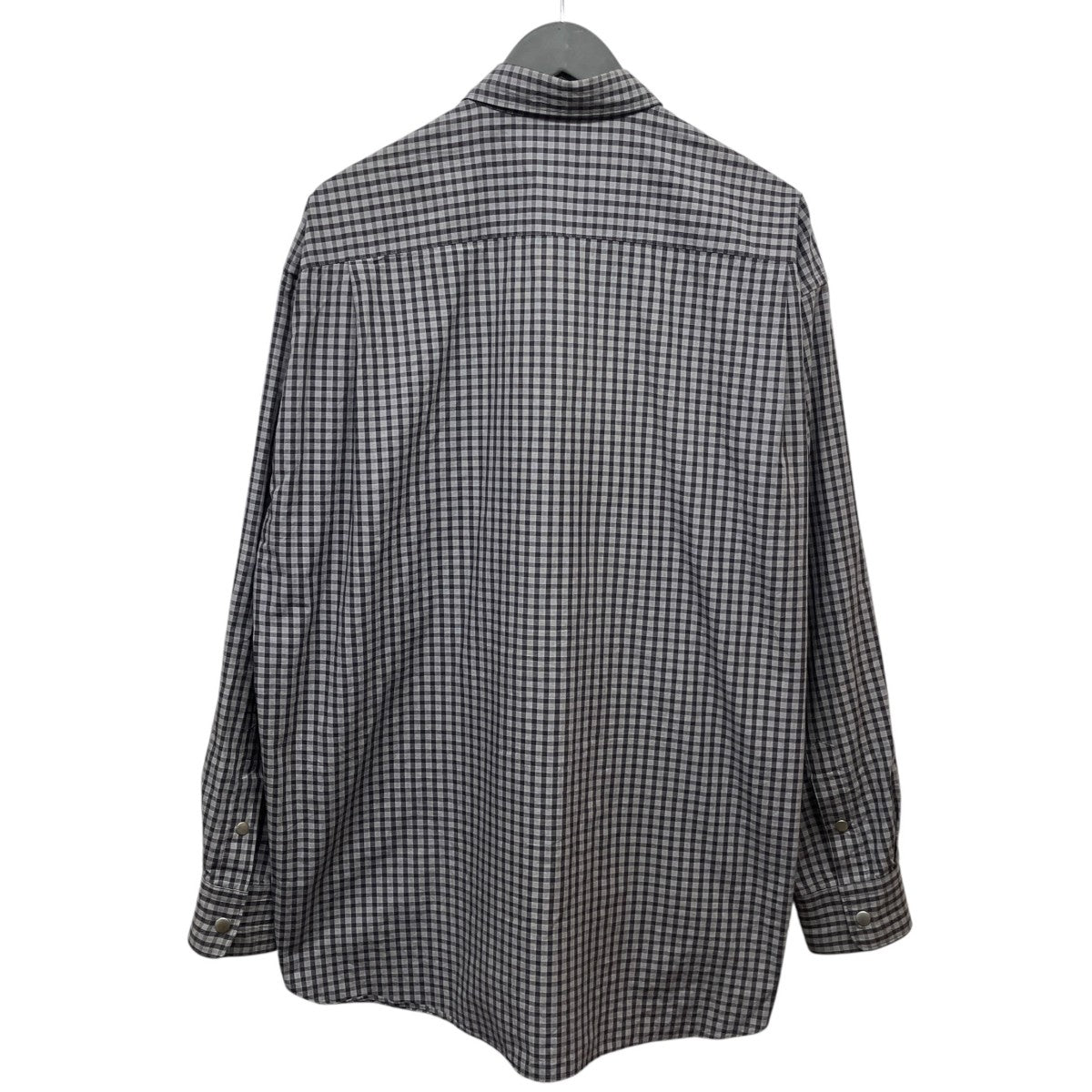 SimplyComplicated 26SS「UNCLE BUTTON UP SHIRT」チェックシャツ 古着・中古-2枚目のアイテム画像
