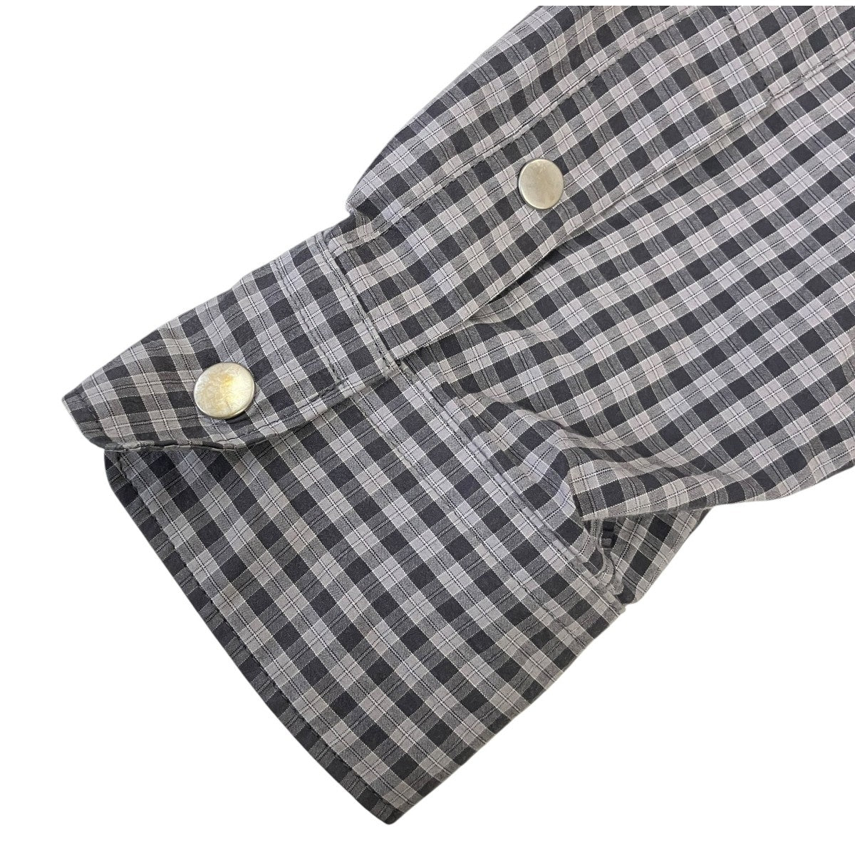 SimplyComplicated 26SS「UNCLE BUTTON UP SHIRT」チェックシャツ 古着・中古-4枚目のアイテム画像