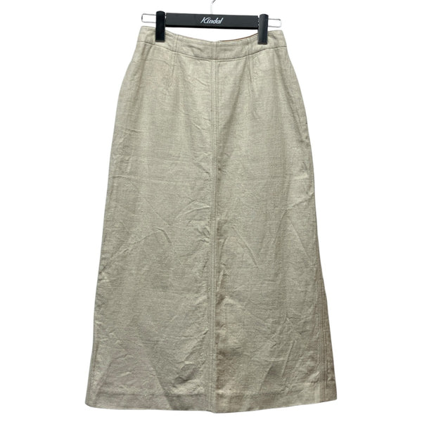 【AURALEE】ロングスカート/0/A21SS06KW AURALEE(オーラリー) 21SS 「LINEN COTTON DOUBLE FACE SKIRT」 リネン