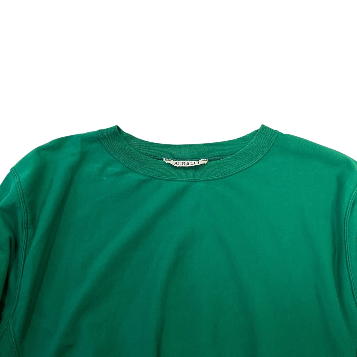 AURALEE 23SSELASTIC HIGH GAUGE SWEAT P OハイゲージコットンクルーネックスウェットA23SP02NU 古着・中古-3枚目のアイテム画像