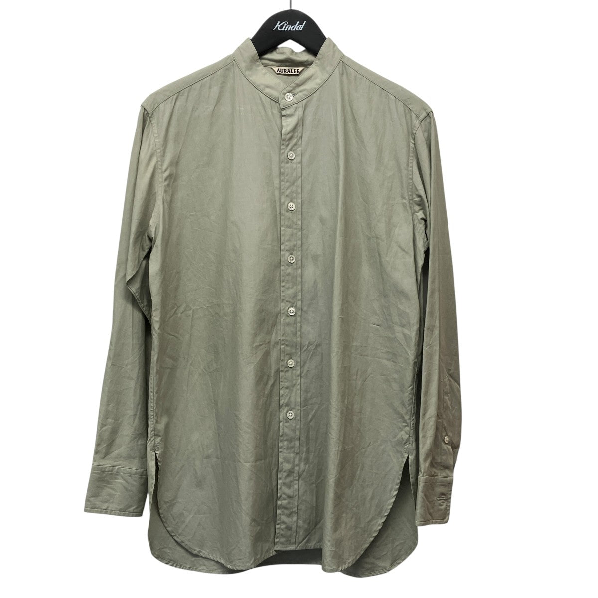 20SSWASHED FINX TWILL SHIRTSバンドカラーシャツA20SS04TN