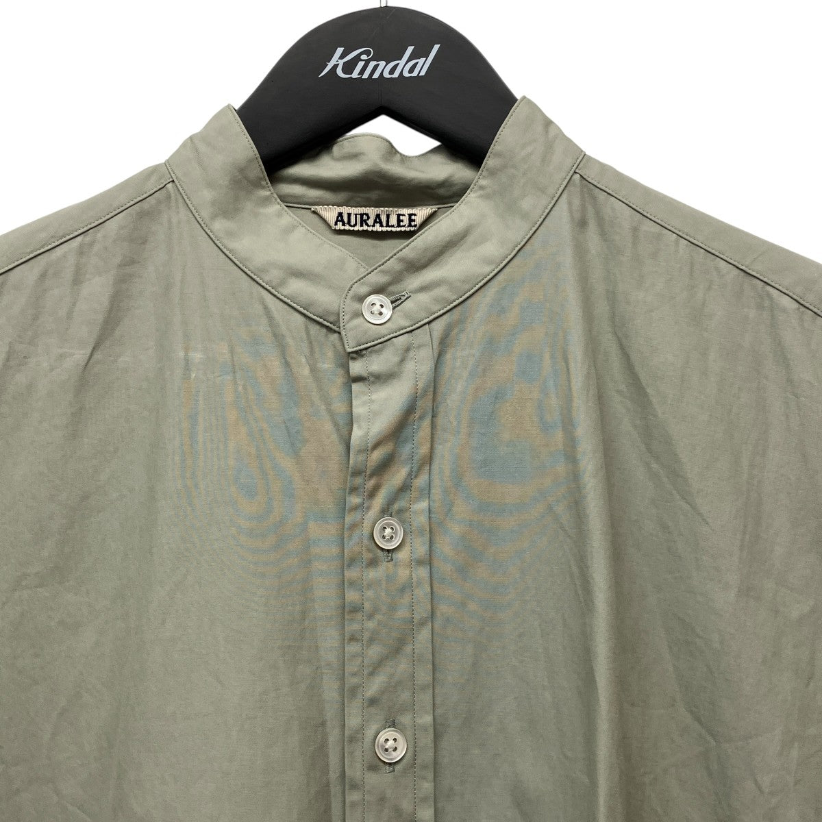 20SSWASHED FINX TWILL SHIRTSバンドカラーシャツA20SS04TN
