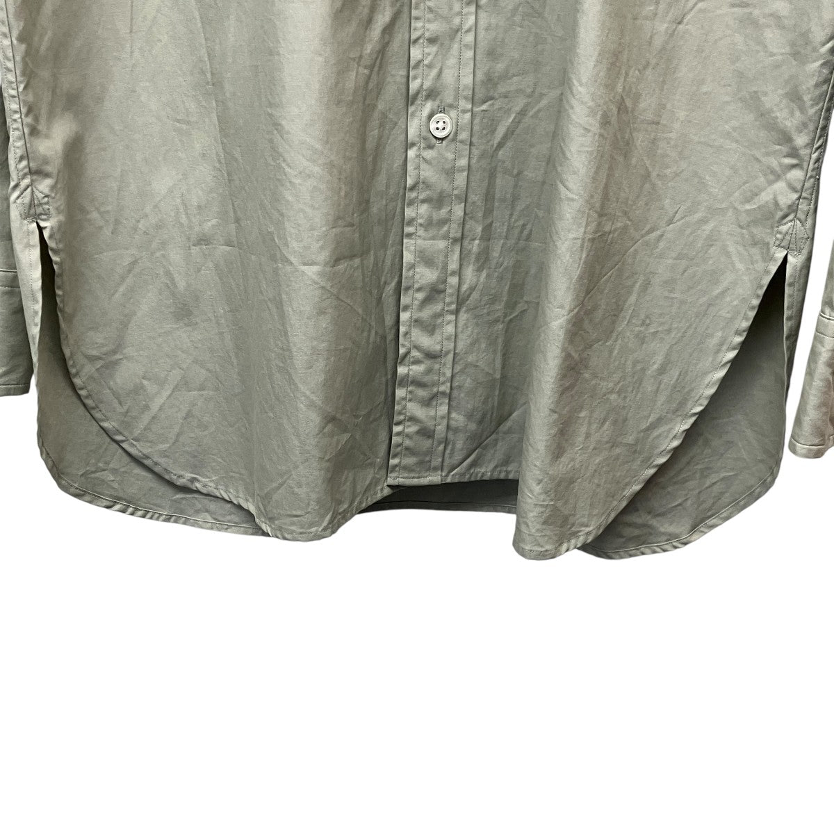 20SSWASHED FINX TWILL SHIRTSバンドカラーシャツA20SS04TN