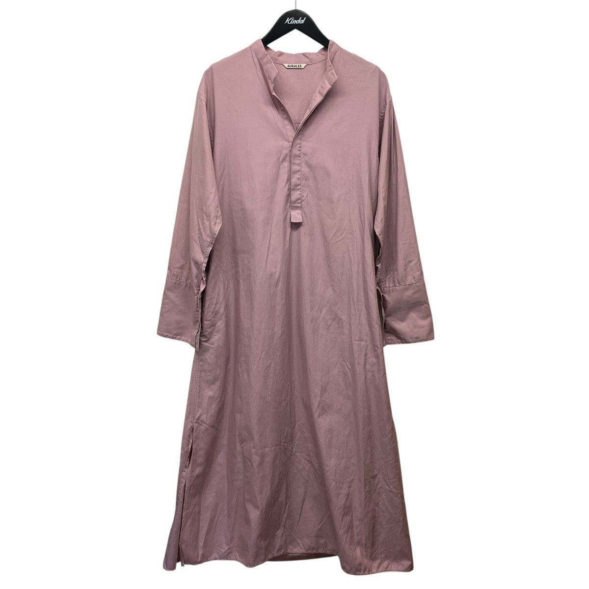 21SSFINX TWILL STAND COLLARシャツワンピースA21SD04TN