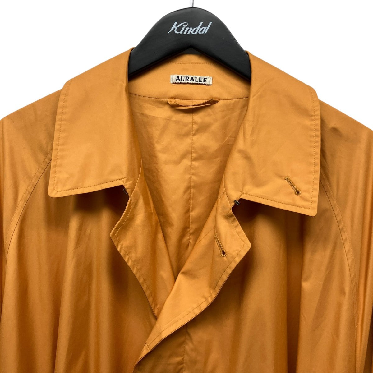 20SSSUPEER LIGHT POLYESTER SOUTIEN COLLAR COATステンカラーロングコートA20SC01LP