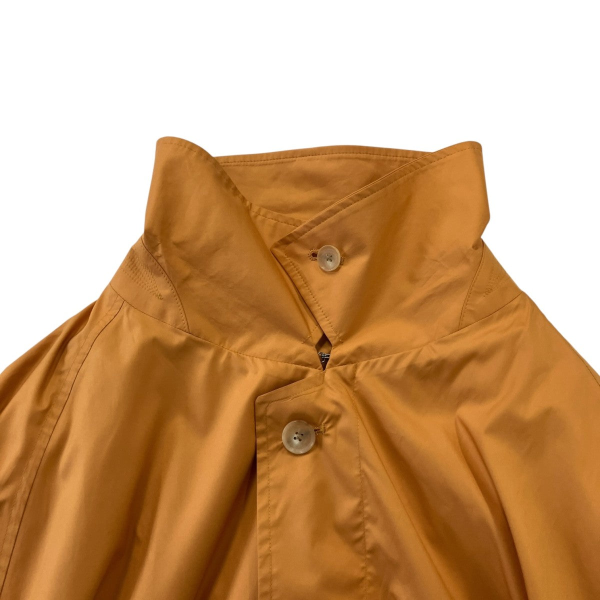 20SSSUPEER LIGHT POLYESTER SOUTIEN COLLAR COATステンカラーロングコートA20SC01LP
