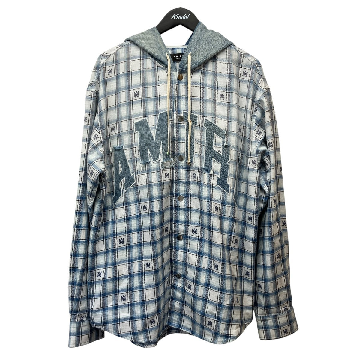 24AWHooded OvershirtフーデットチェックシャツSRAMSTOS1016SMRBC00
