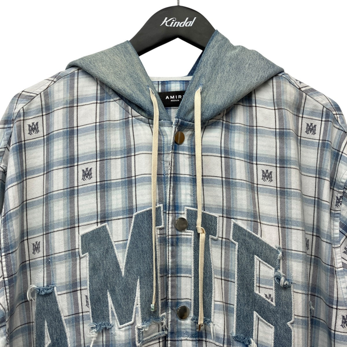 24AWHooded OvershirtフーデットチェックシャツSRAMSTOS1016SMRBC00