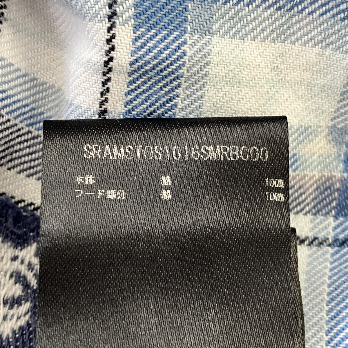 24AWHooded OvershirtフーデットチェックシャツSRAMSTOS1016SMRBC00