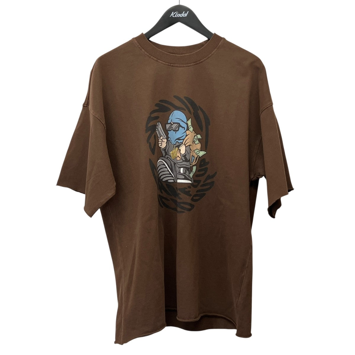 CVTVLIST(カタリスト) プリントTシャツ2501080312 2501080312 ブラウン