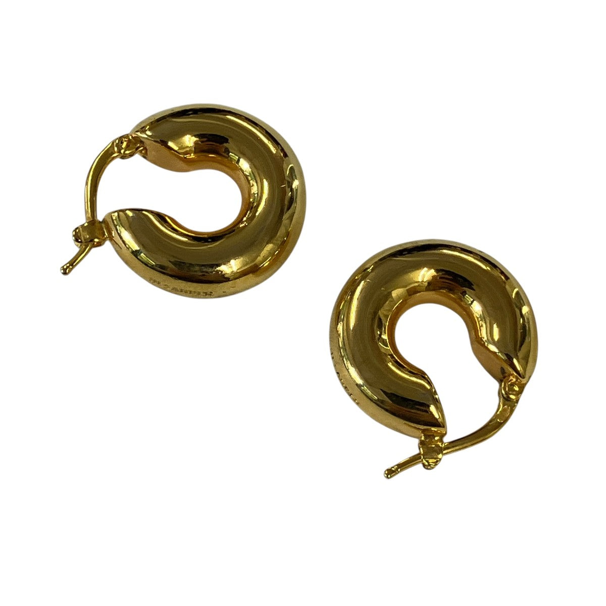 JIL SANDER CLASSIC ROUND EARRINGS 7チャンキーフープピアス 古着・中古-1枚目のアイテム画像