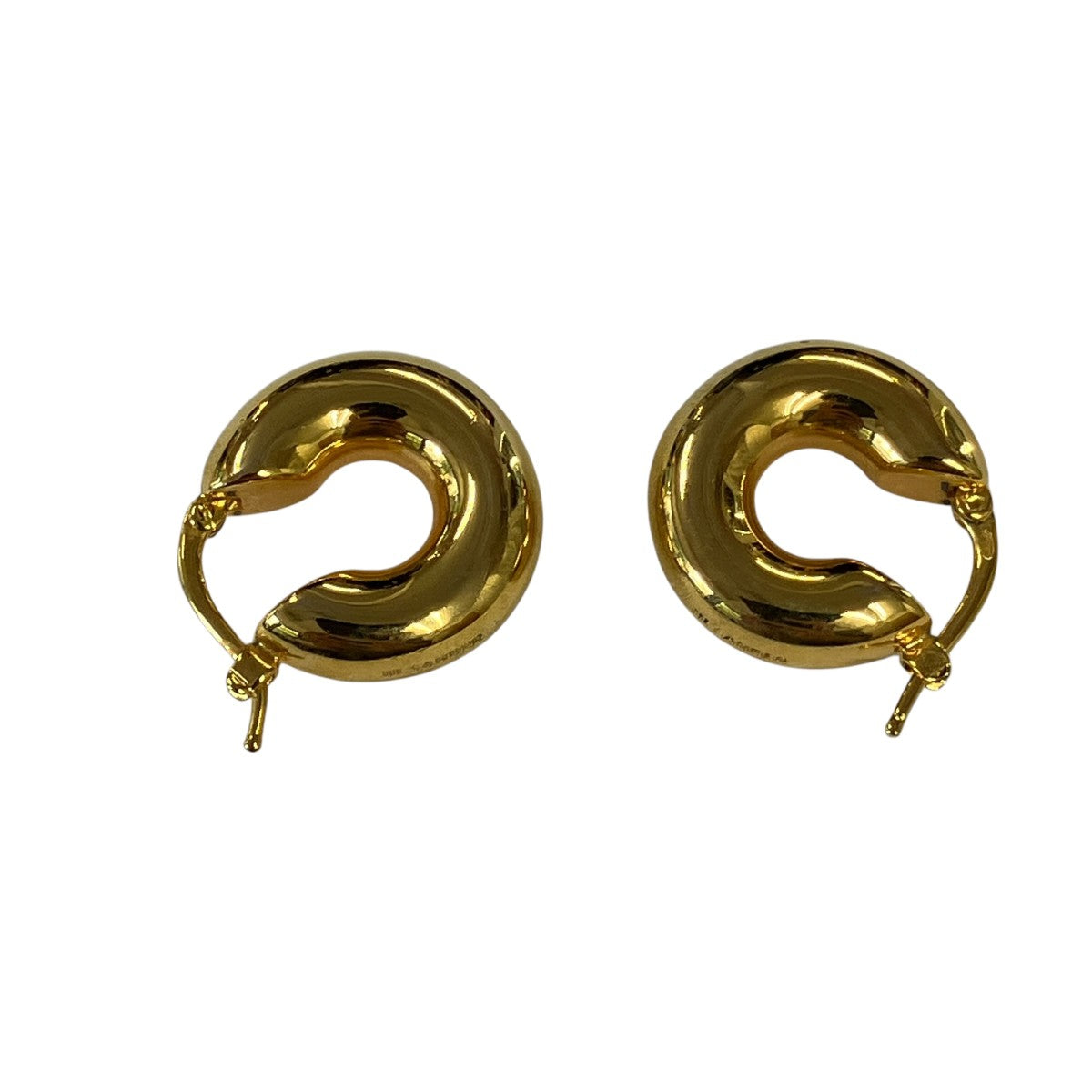 JIL SANDER CLASSIC ROUND EARRINGS 7チャンキーフープピアス 古着・中古-2枚目のアイテム画像