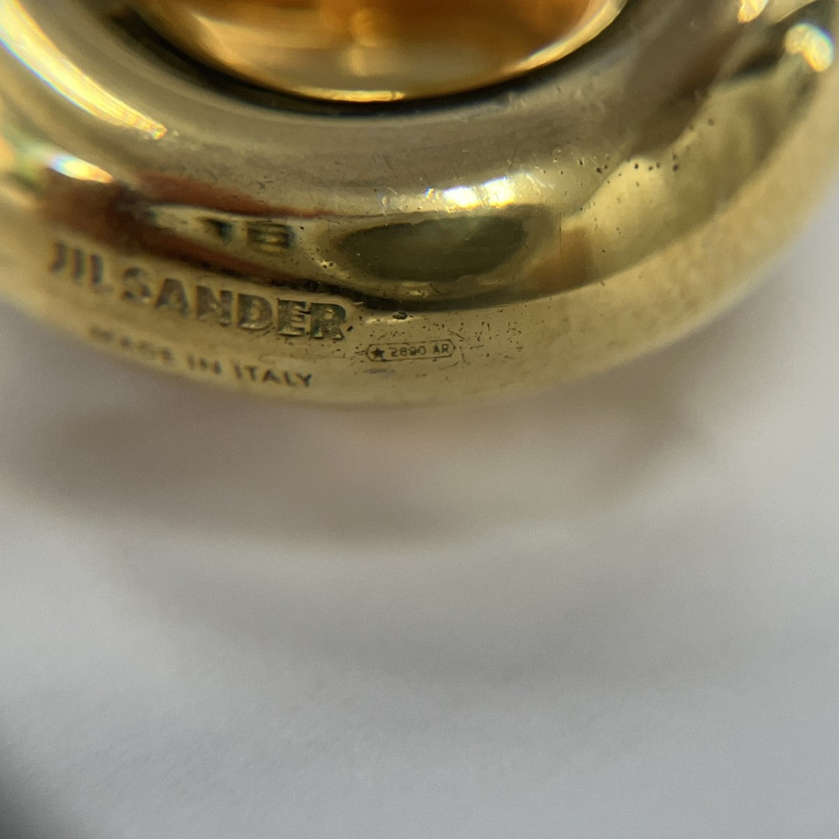 JIL SANDER CLASSIC ROUND EARRINGS 7チャンキーフープピアス 古着・中古-5枚目のアイテム画像