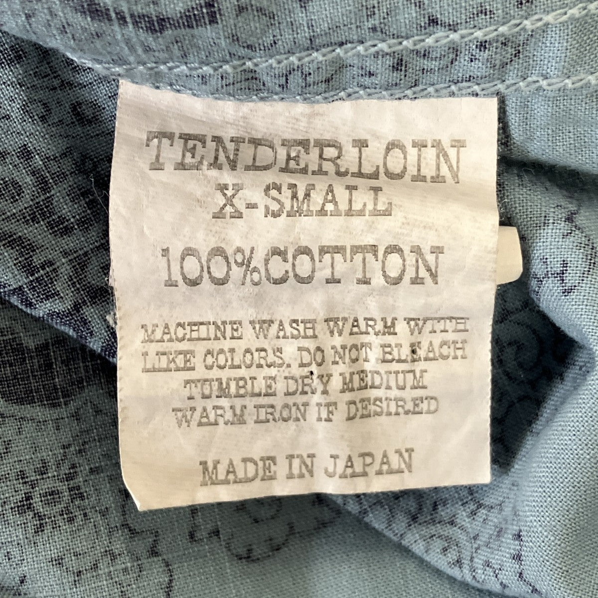 TENDERLOIN 半袖ペイズリー柄オープンカラーシャツ 古着・中古-6枚目のアイテム画像