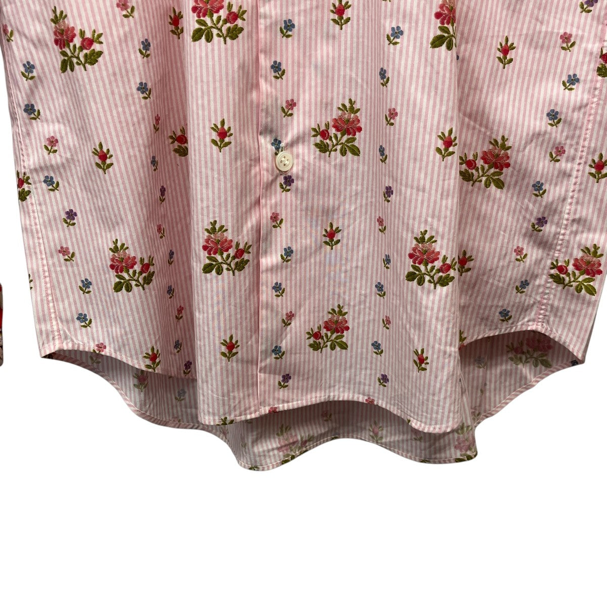 tricot COMME des GARCONS 切替フラワーシャツTB-B204 古着・中古-4枚目のアイテム画像