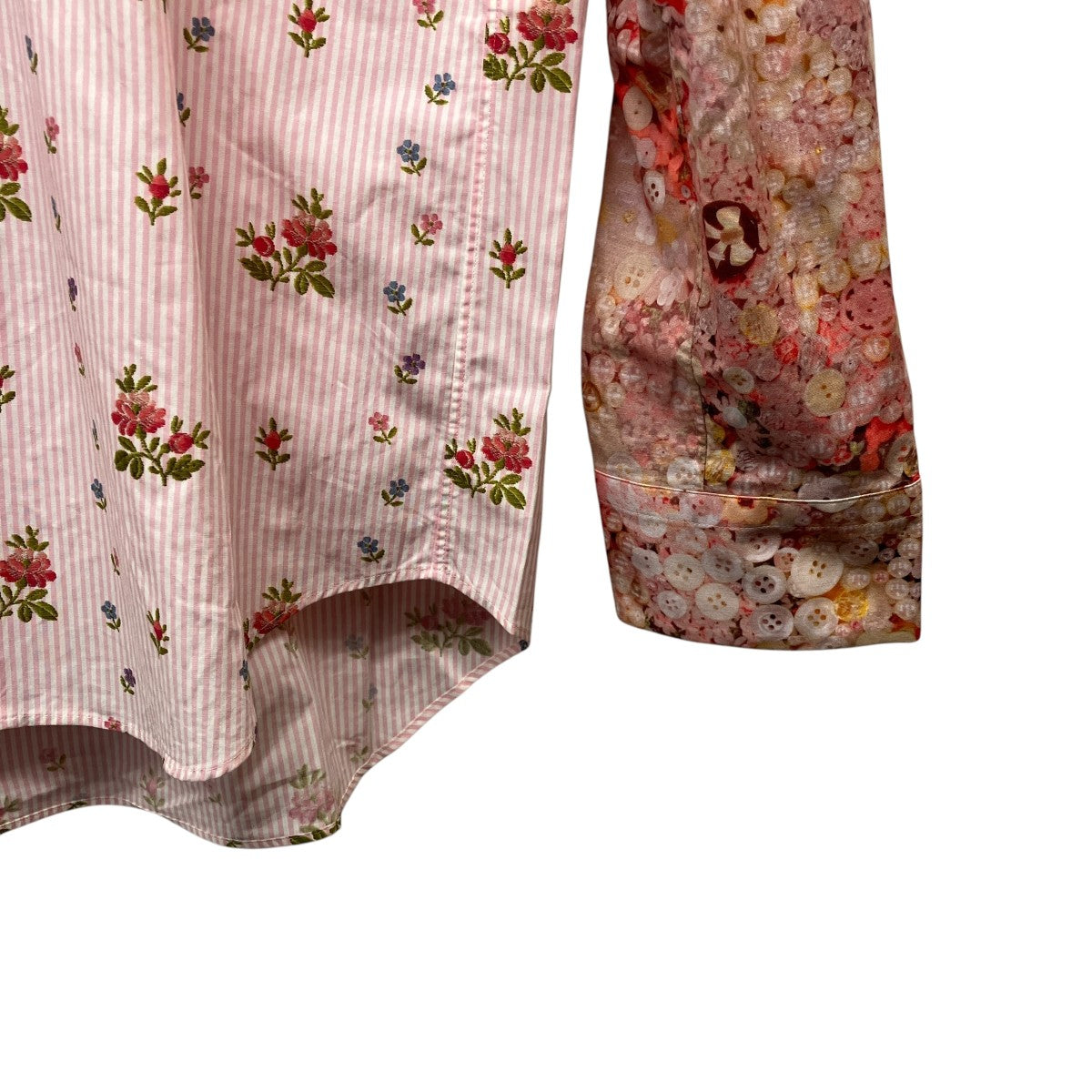 tricot COMME des GARCONS 切替フラワーシャツTB-B204 古着・中古-5枚目のアイテム画像