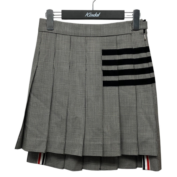 トムブラウン　キッズ　スカート　サイズ10 Thom Browne(トム・ブラウン) ウールチェックプリーツスカート FGC402A