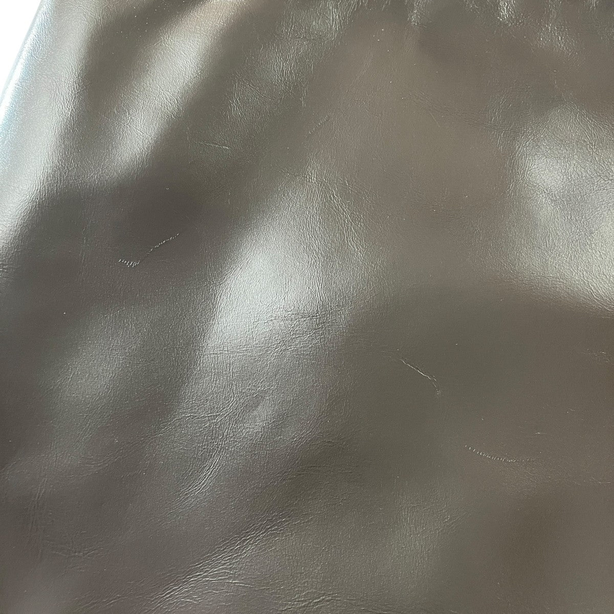 large slim leather bagレザーダブルバッグAM26SSW06BGDROS