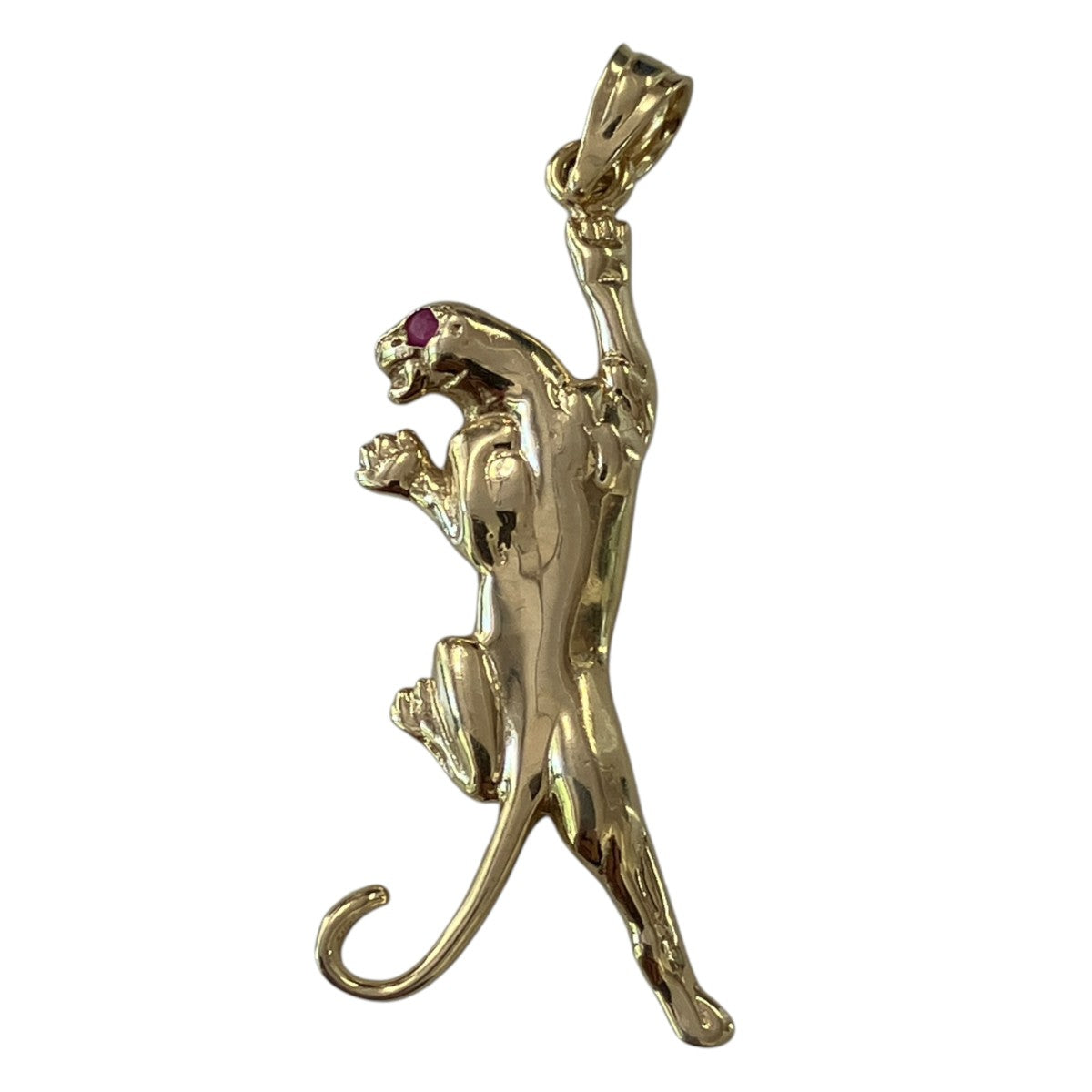 14K Panther Gold Pendant14Kチャームネックレストップ40367