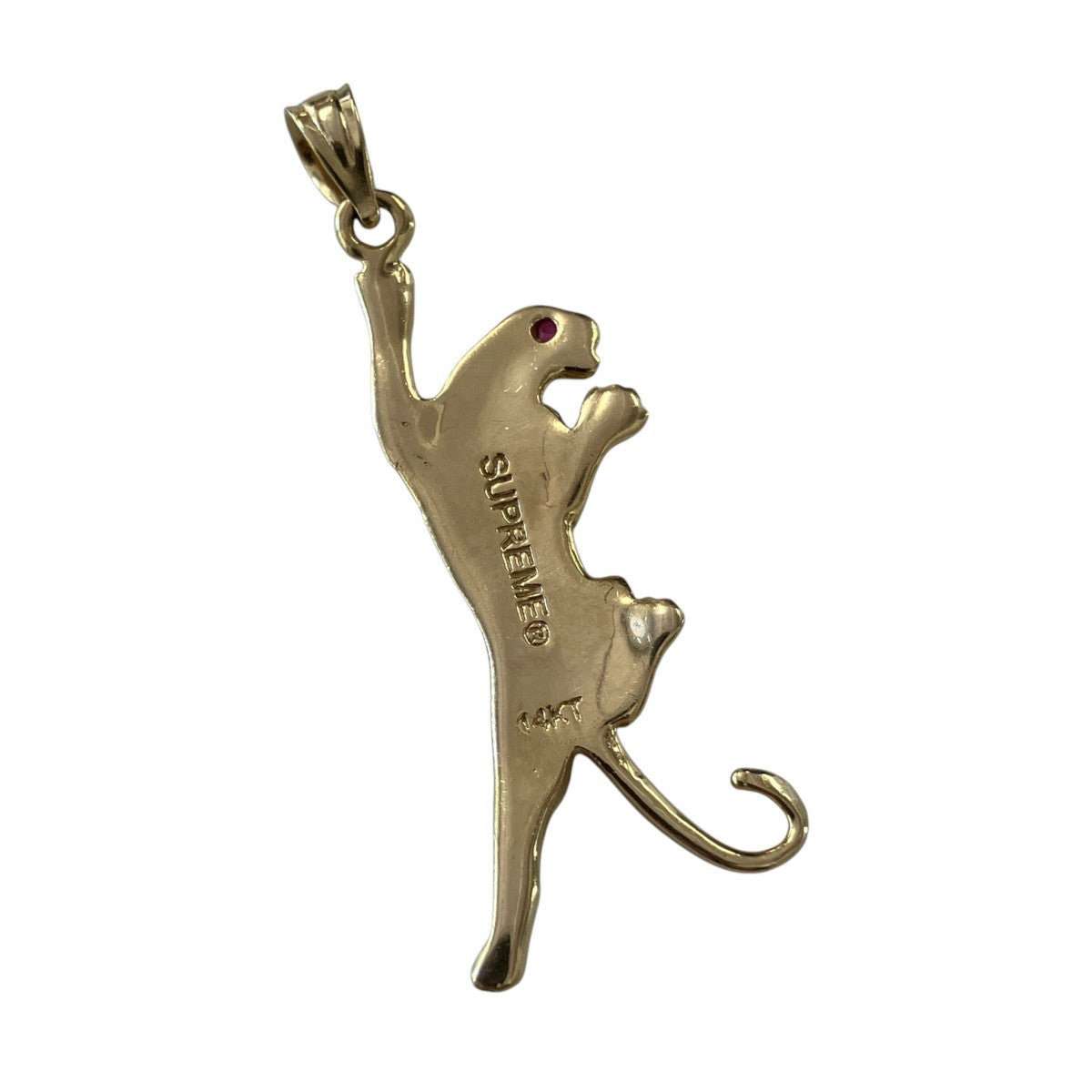14K Panther Gold Pendant14Kチャームネックレストップ40367