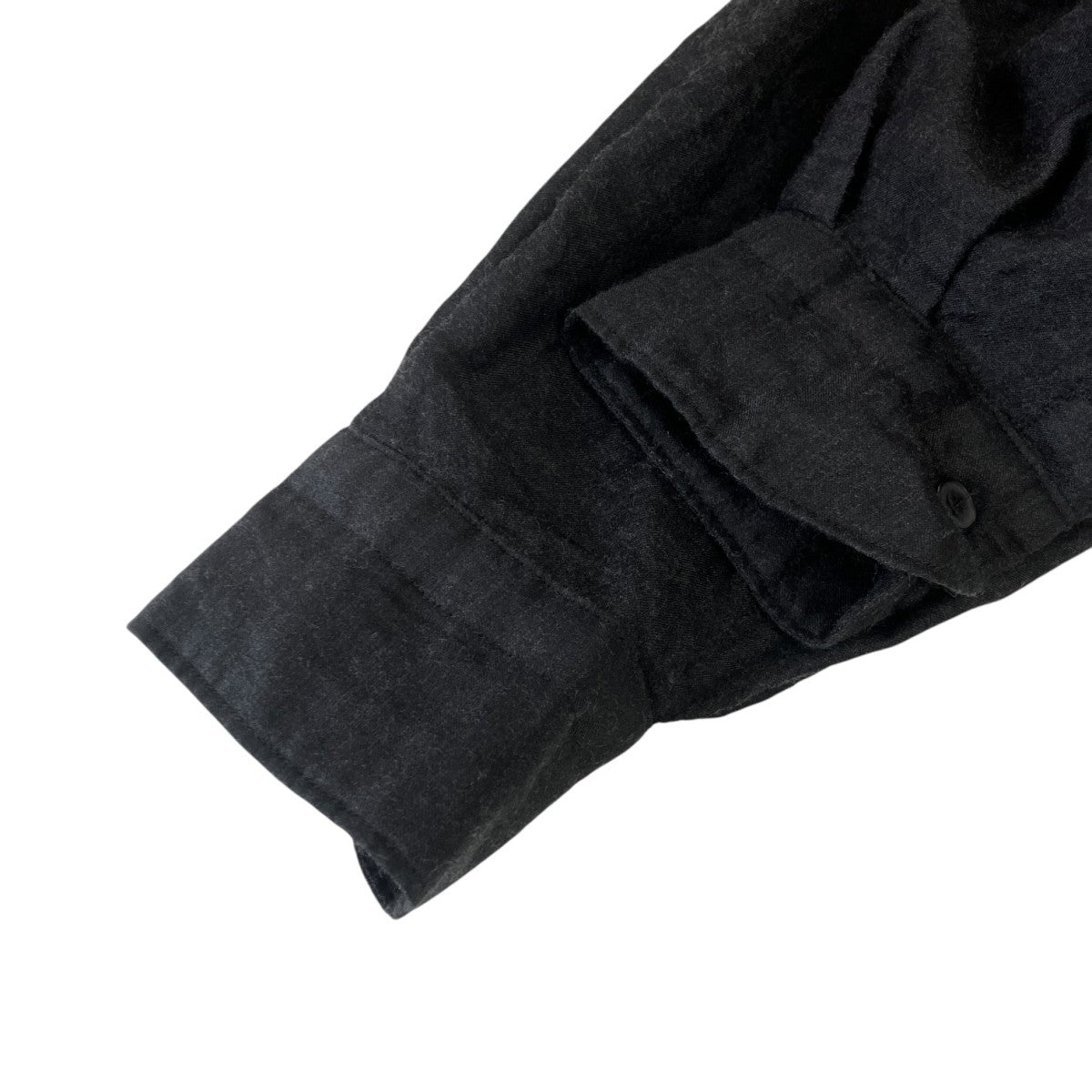 COMOLI(コモリ) 25SSウールシルクプルオーバーシャツB01-02005 B01