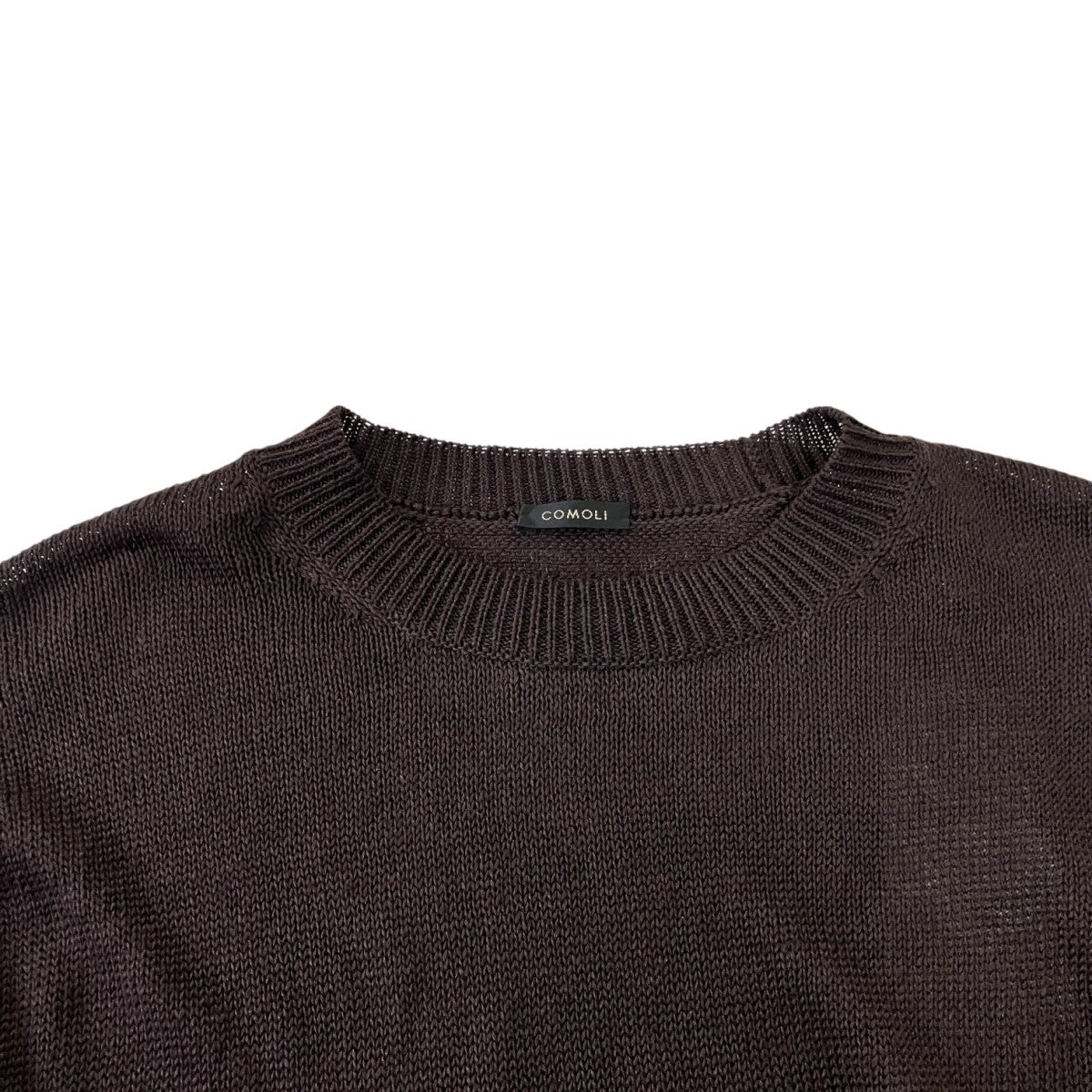 COMOLI(コモリ) 26SSリネンクルーネックニットD01-06014 D01-06014