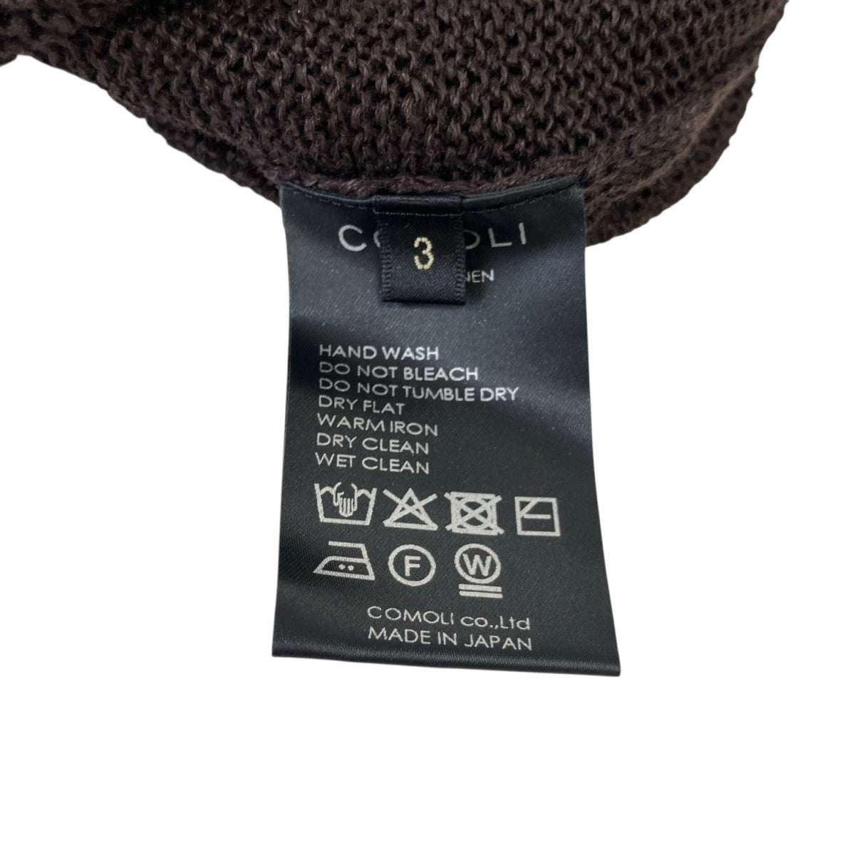 COMOLI(コモリ) 26SSリネンクルーネックニットD01-06014 D01-06014