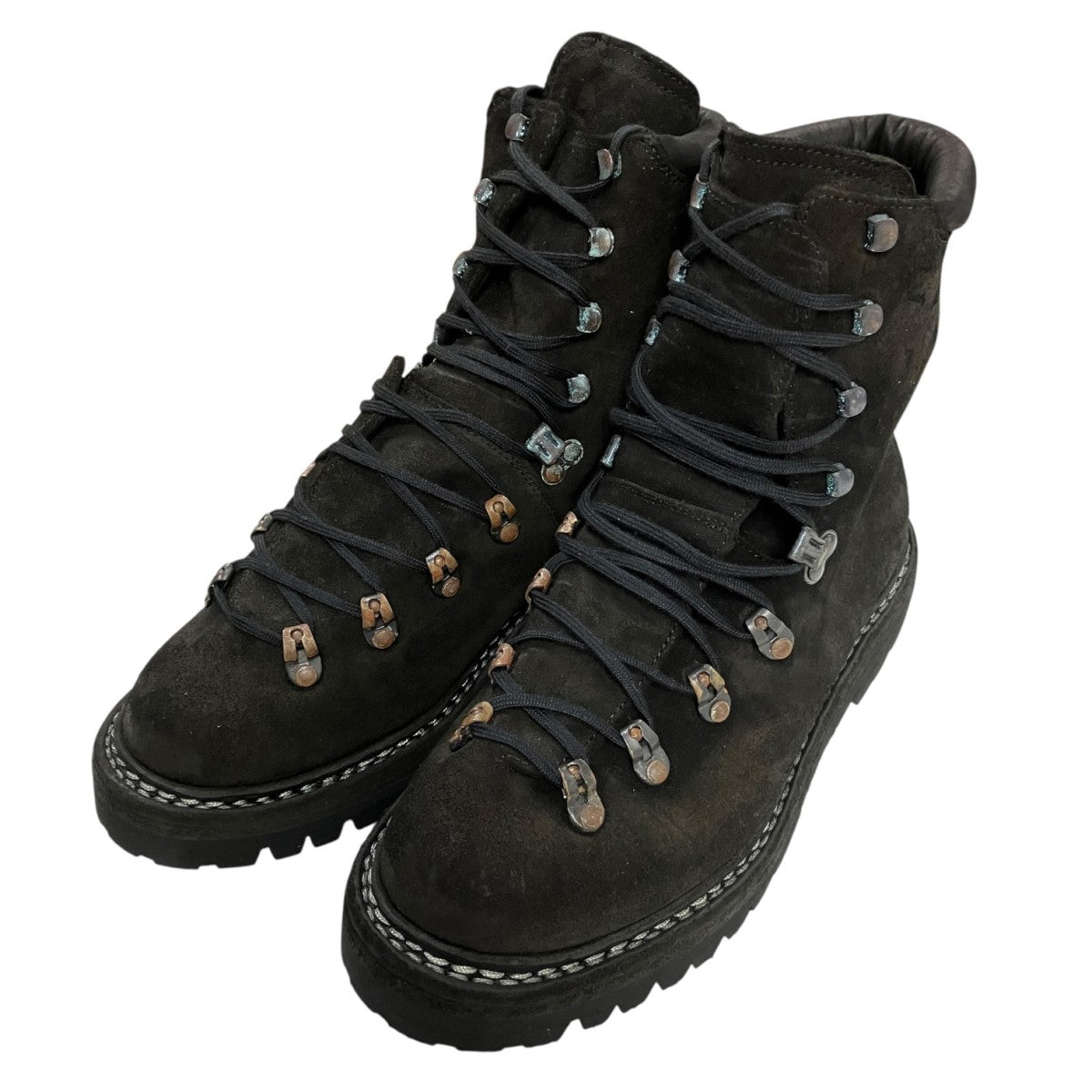 20M MODULATED CALF REVERSE BLKT Lined TREKKING BOOTレザートレッキングブーツIGFD-G